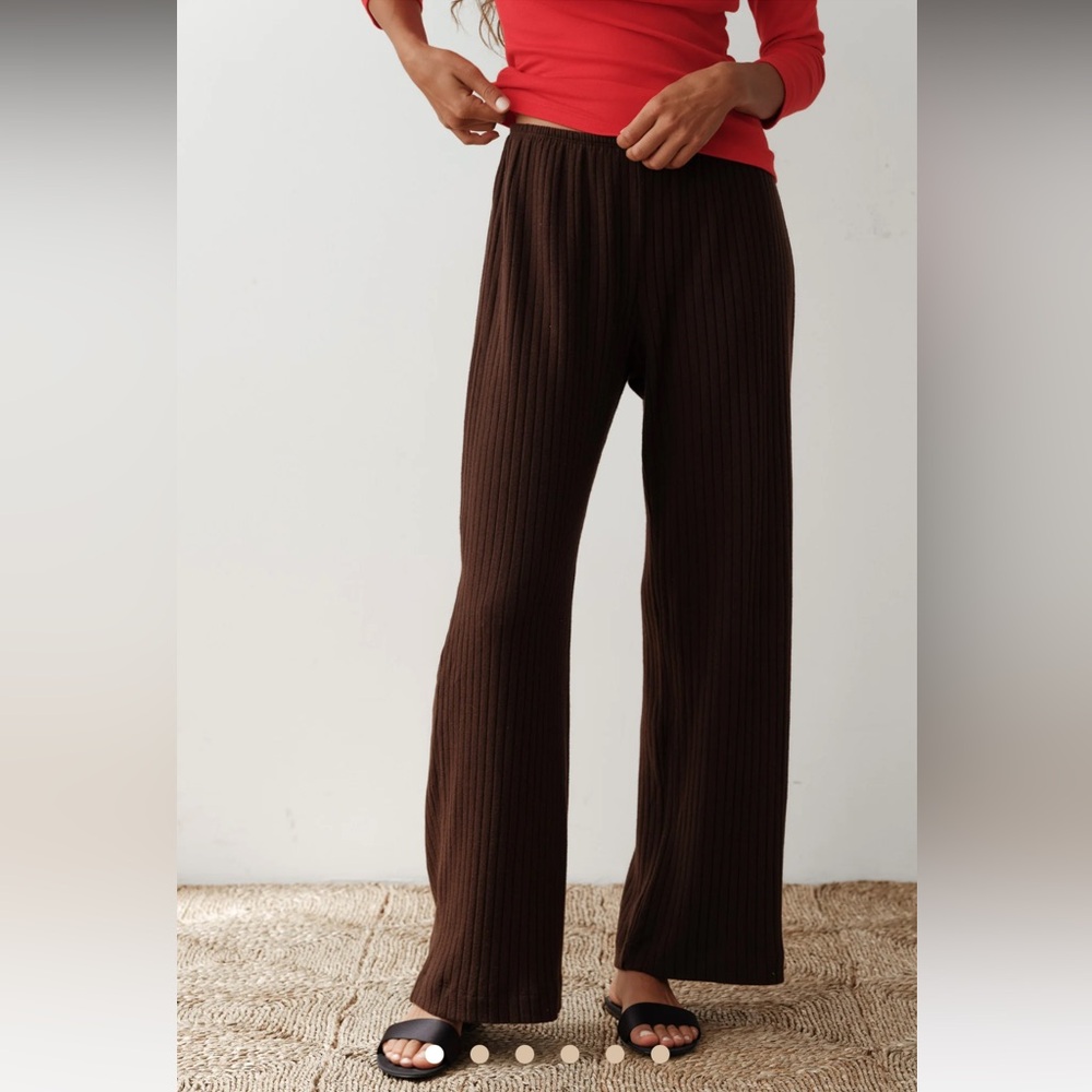 Donni The Sweater Rib Simple Pant